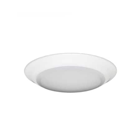 Gorgeousglow 6 in. Plastic Round Ceiling Disc Light 40, Brushed Nickel - 120V GO1834057